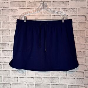 Navy Blue Skort St.Johns Bay size‎ XL petite draw string pockets